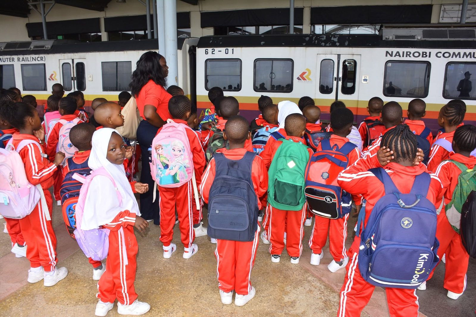 Learners enjoying the train trip