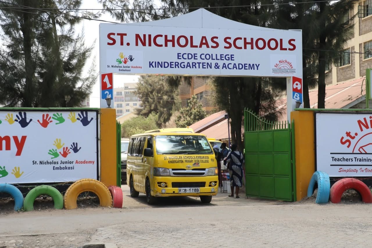 The school gate in Embakasi